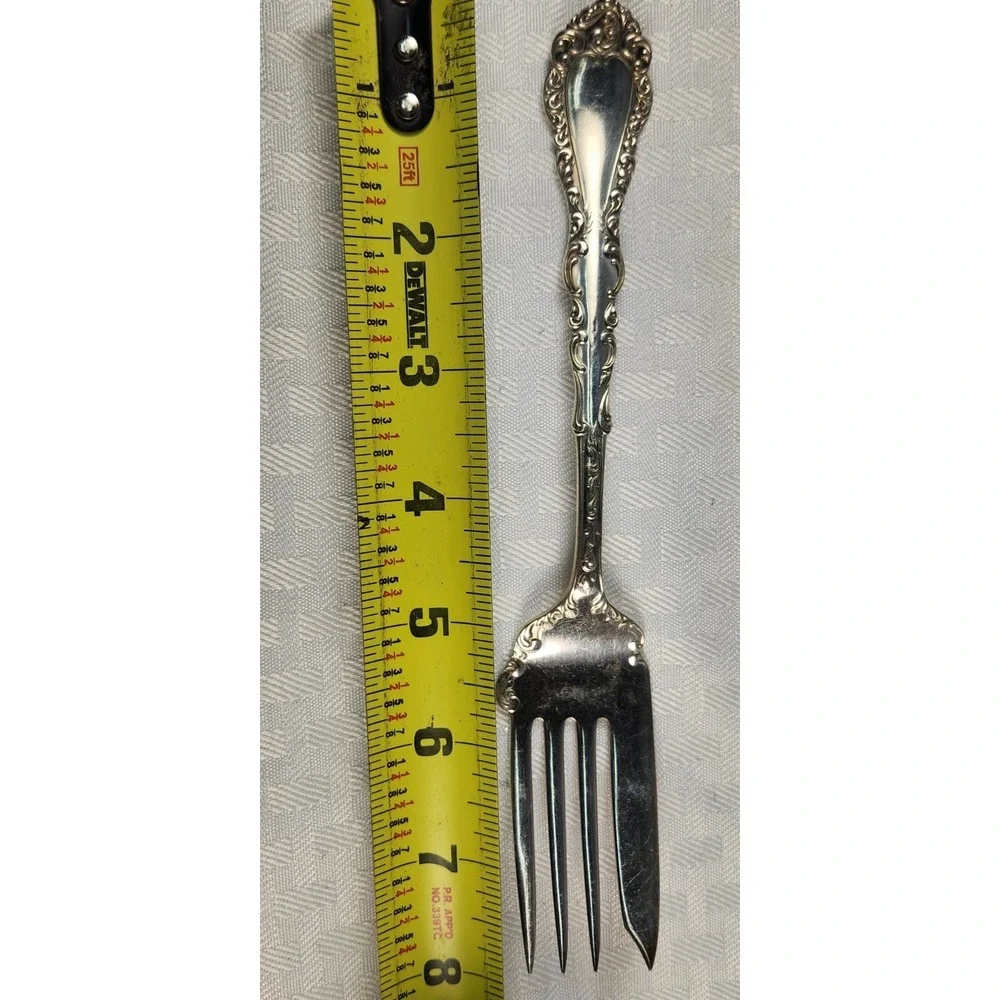 Antique SilverPlate 1900 Simeon L & George H. Rogers Meat Fork